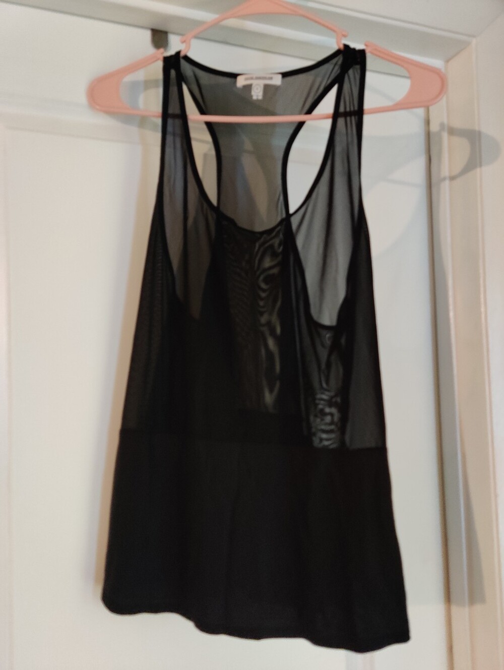 Good American Sheer Block Tank Black Size 3 / L
